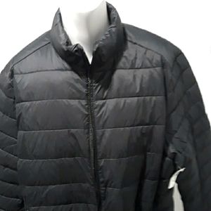 Amazon Essentials black nylon puffer jacket. XL. NWT